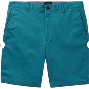 Club Monaco Maddox Cotton -Blend Twill Shorts, Waist:36, Blue